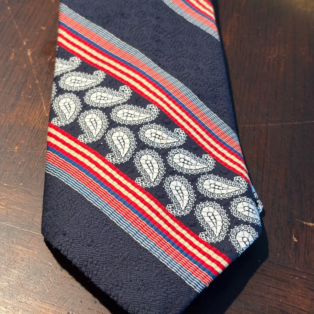 Navy Paisley Men's Tie